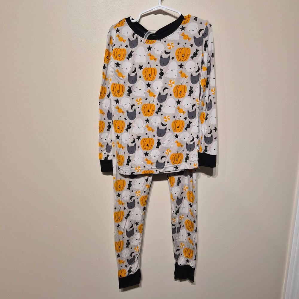 Little Sleepies 5/6 Boo Crew 2 Piece Long Sleeve Pajama Set Bamboo Halloween